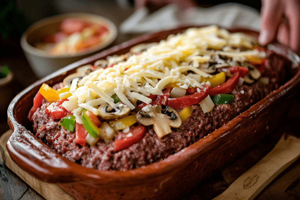 Easy Philly Cheesesteak Meatloaf: A Comforting Classic with a Twist 2 Easy Philly Cheesesteak Meatloaf: A Comforting Classic with a Twist post Easy Philly Cheesesteak Meatloaf: A Comforting Classic with a Twist