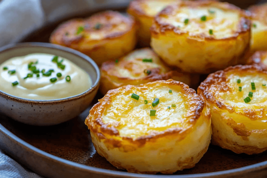 Cheesy Mashed Potato Puffs