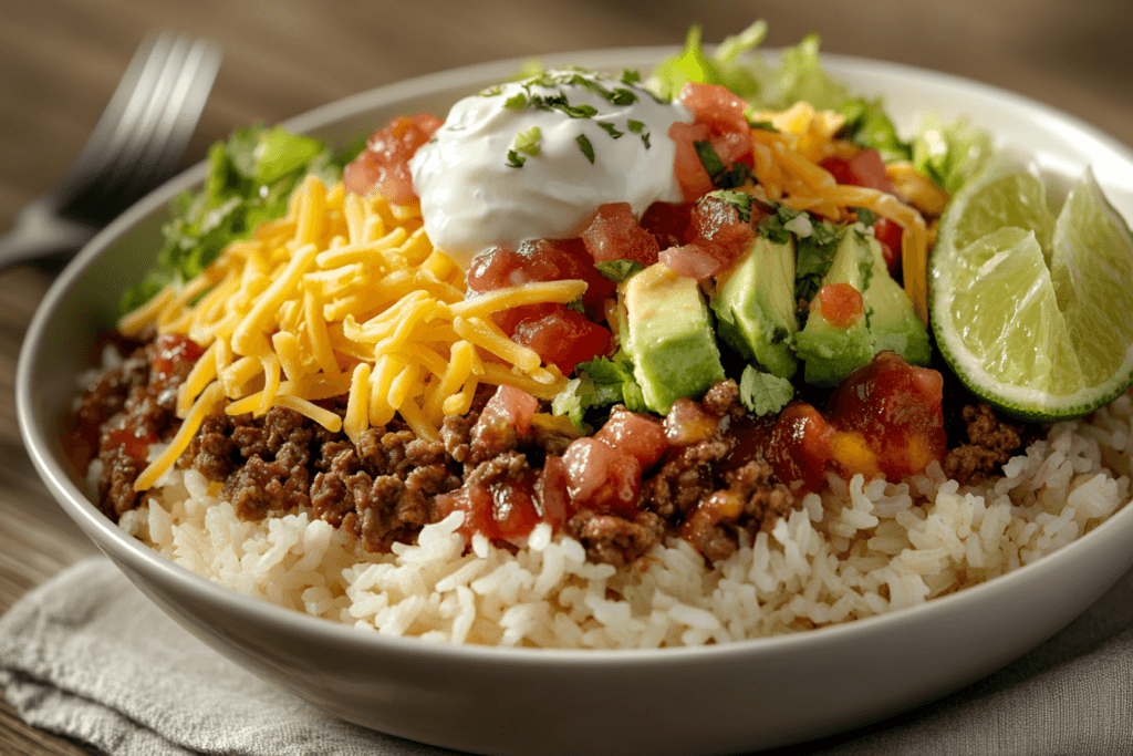taco rice dish