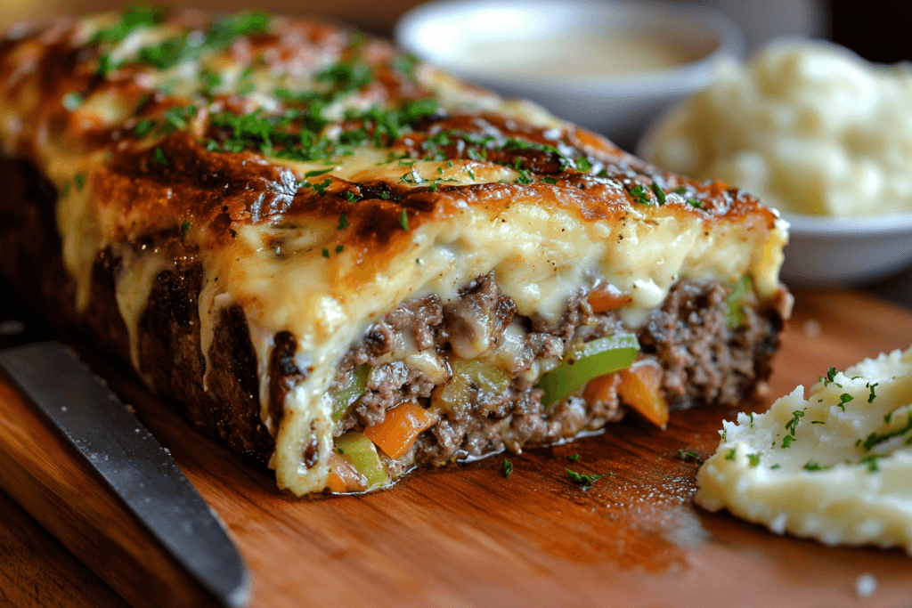Philly Cheesesteak Meatloaf