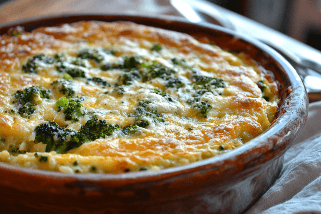Cheesy Broccoli Rice Casserole