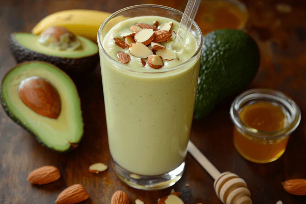 Almond Banana Avocado Smoothie: A Delicious Blend 2 Almond Banana Avocado Smoothie: A Delicious Blend post Almond Banana Avocado Smoothie: A Delicious Blend