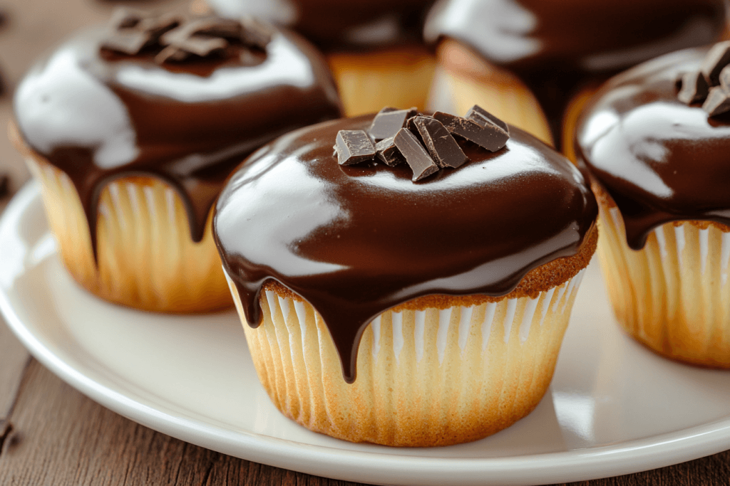 Boston Cream Cupcakes