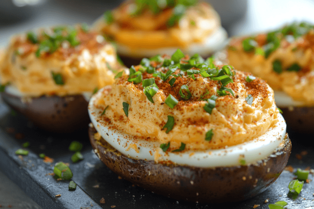 Creamy Cheesy Deviled Egg Sandwich