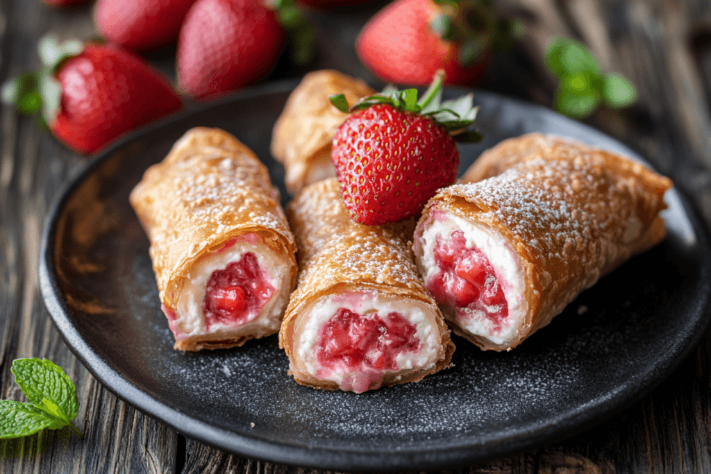 Crispy_Creamy_Strawberry_Cheesecake_Eggroll_Bites_
