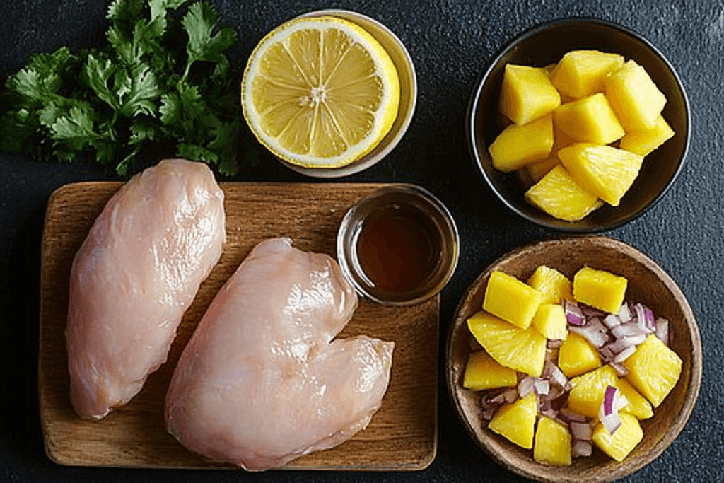 Lemon Ginger Chicken with Pineapple Mango Salsa: A Tropical Fusion Recipe 3 Lemon Ginger Chicken with Pineapple Mango Salsa: A Tropical Fusion Recipe post Lemon Ginger Chicken with Pineapple Mango Salsa: A Tropical Fusion Recipe